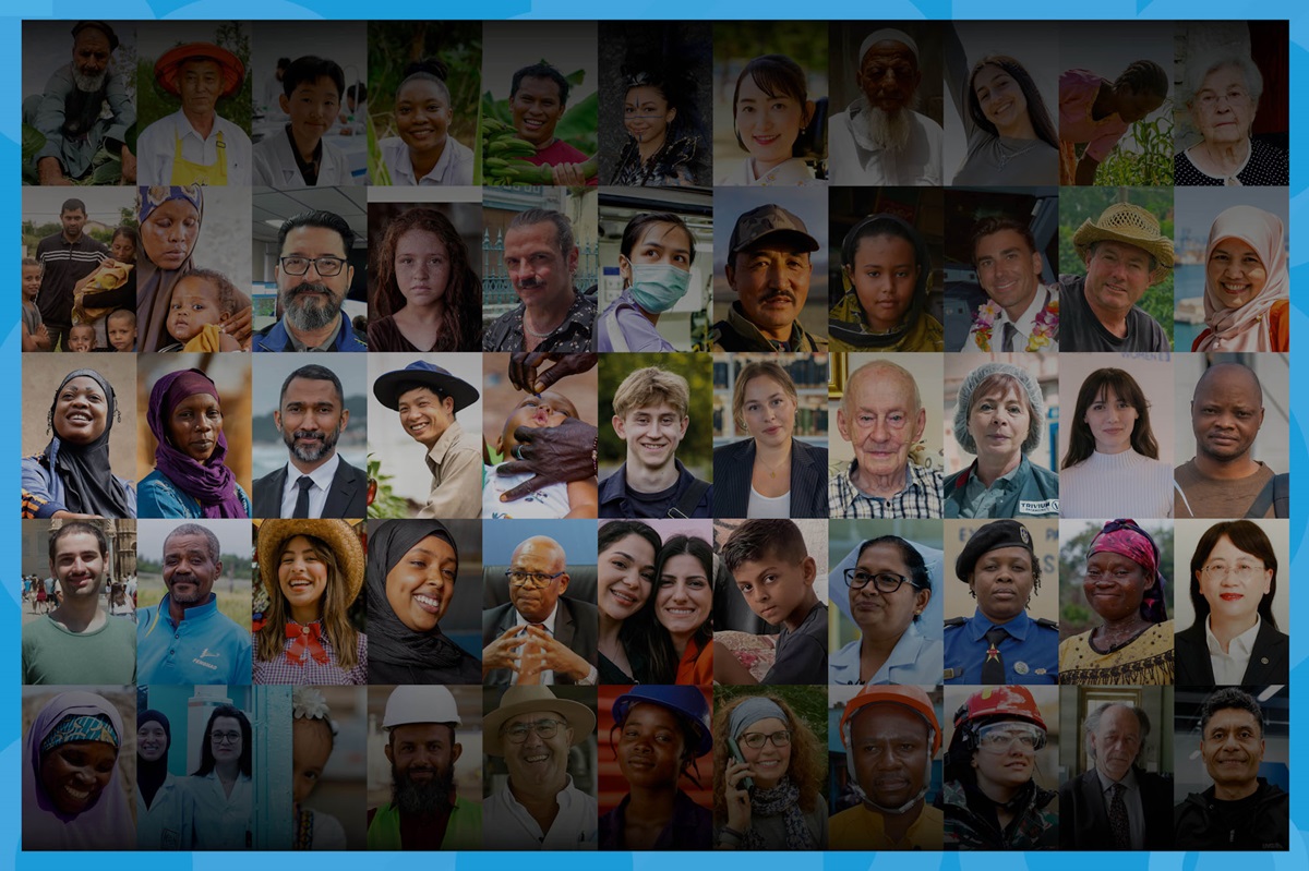 cartaz com vários rostos