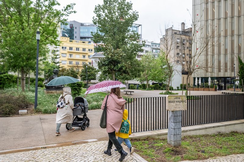 Chuva forte em Lisboa