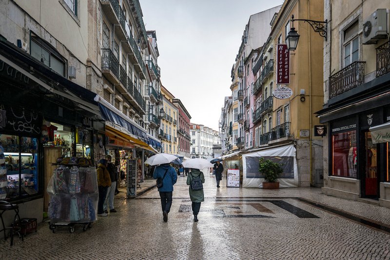 Aviso Amarelo: chuva forte em Lisboa