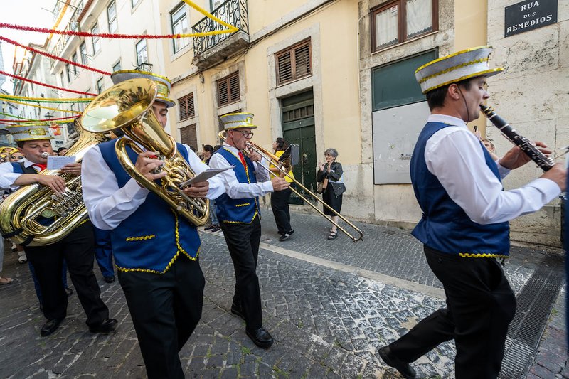 Marchas populares de Lisboa - Fotografia de arquivo